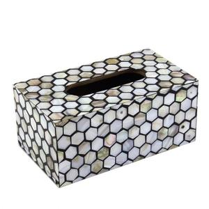 Premium Customized Shell Inlay Tissue <b>Box</b> Mother Pearl Rectangle Table Decoration Real MOP Inlay Tissue Paper <b>Box</b> - Product Image 3