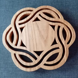 ถาดรองแก้ว MDF แบบสี่เหลี่ยมมีเอกลักษณ์ถาดรองแก้ว3.75แข็งพิมพ์ลายทันสมัยเป็นมิตรกับสิ่งแวดล้อมพร้อมถาดรองแก้วด้านหลังทำจากไม้ก๊อก - Product Image 1