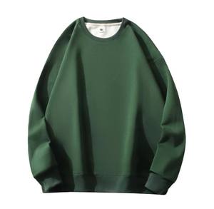 Sweat-shirts à col rond pour hommes avec logo personnalisé, en molleton de coton 320G, anti-rétrécissement, uni, simple - Product Image 1