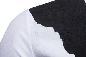 เสื้อกีฬาผ้าโพลีเอสเตอร์แห้งเร็วสำหรับผู้ชายเสื้อกีฬากอล์ฟเทนนิสแขนสั้นระบายอากาศได้ป้องกันรอยยับ - Product Image 4