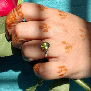 Bague en argent sterling 925 avec pierre précieuse péridot naturelle, bijoux vintage classiques, fabrication artisanale, cadeau de mariage pour l'amour et la romance, fabricant - Product Image 5