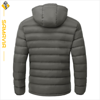 Veste d'hiver pour homme Samavia, imperméable, respirante, avec fermeture éclair, doublure en coton, style tendance pour l'extérieur