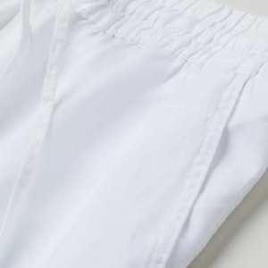Venta al por mayor de las mujeres de algodón blanco satén pantalones paquistaníes bordados en el dobladillo inferior de tamaño personalizado de embalaje OEM con servicio - Product Image 6