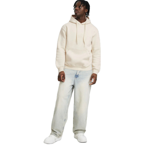 Sweat à capuche pour homme en éponge française épaisse 100% coton de qualité supérieure avec logo personnalisé et surdimensionné écologique pour l'hiver - Product Image 2