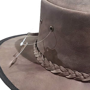 Sombrero de vaquera de cuero de vaca Vintage de Proveedor Profesional, transpirable, pesca, actividad al aire libre, sombrero, protección solar, viaje informal - Product Image 4