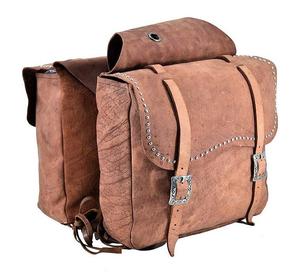 Bolsos de sillín de salto ecuestre de cuero genuino de alta calidad, ropa de montar occidental mecanizada a mano, bolsa de sillín Premium Horse - Product Image 2