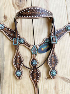 Ensemble de selle, de collier de poitrail et de rênes en cuir de qualité supérieure pour l'équitation, disponible en gros - Product Image 2