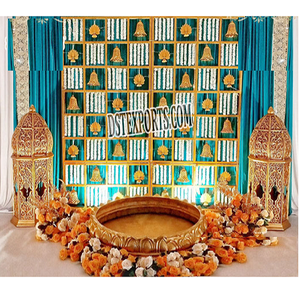 การตกแต่งสำหรับงานแต่งในเอเชียใต้แบบ ubtan ตกแต่ง urli สำหรับ haldi cermony haldi ฉากหลังตกแต่งสำหรับฟังก์ชั่น ubtan - Product Image 1