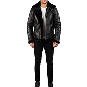 Nouvelle conception confortable, veste en cuir pour homme, best-seller, veste en cuir fourrée pour l'hiver, veste d'hiver pour homme - Product Image 1