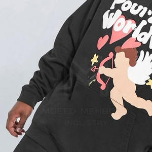 2024 sur mesure hommes sweats à capuche bouffée impression décontracté hiver pull couleurs unies Polyester/coton teint uni - Product Image 6