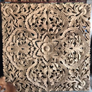 Tête de lit Mandala King en bois sculpté - Product Image 2