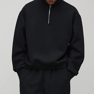 Chándales de moda con cierre de cremallera para hombre, material de algodón/poliéster para un ajuste cómodo y relajado en invierno, servicio OEM. - Product Image 2