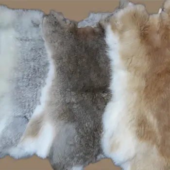 Konijn Huid Natuurlijke Kleuren Konijn Pelt Soft Skin Voor Kleding/Decoratie