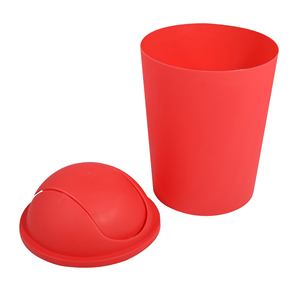 Poubelle à couvercle articulé rouge AKO 5,5 L - Product Image 4