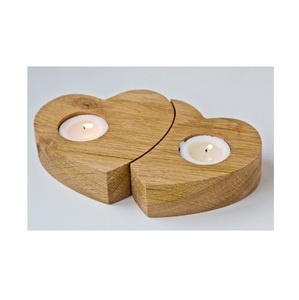 Rustic Handcrafted Wooden Tealight Holder Offering Warm Candle Radiance While Showcasing Unique Natural Grain Lines - Product Image 5