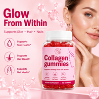 Gummies de collagène végétalien OEM en gros avec biotine et zinc pour la beauté de la peau et le soutien capillaire