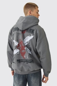 Servicio de OEM personalizado de gran tamaño pesado de algodón de los hombres de tela personalizada Premium logotipo personalizado con capucha al por mayor oferta tendencia 2024 calidad - Product Image 3