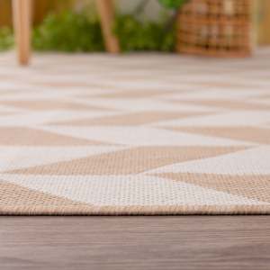 <b>Outdoor</b> Reversible Polypropylene <b>Rug</b> Modern Beige Indoor-<b>Outdoor</b> Carpet Washable Flat Weave - Product Image 4