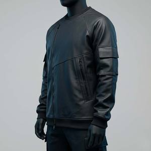 Sudadera con Capucha Estilo Cyberpunk Futurista, Moda Urbana de Invierno, Tejido de Forro Polar Impermeable de Alta Gama, Color Negro Mate, Transpirable, Techwear - Product Image 1