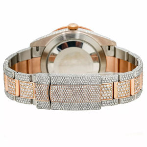 VVS D Color Moissanite Quartz Iced Out <b>Watch</b> with Glass Dial Luxury Hip-Hop Fashion Stainless Steel Wristwatch - Product Image 5