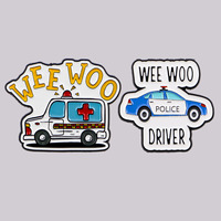 Broche en émail Ambulance, Épingles de revers médicales, Badges pour sacs à dos, Accessoires vestimentaires, Bijoux de mode, Cadeaux pour médecins et infirmières