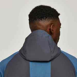 Survêtement de sport unisexe personnalisé 100% polyester, imperméable, coupe-vent, respirant, motif uni, avec capuche, fonctionnalités de course à pied - Product Image 2