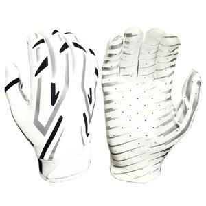 Diseño personalizado Cómodo Palm Guantes de fútbol americano Dedo completo Niños Impresión de silicona Receptor personalizado Guantes de fútbol - Product Image 6