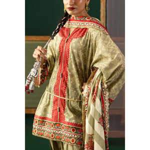 Conjunto de traje de 3 piezas estampado para mujer con dupatta CL-62247 - Product Image 6