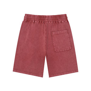 Diseño superior 2025 alta calidad 340 GSM lavado ácido personalizado moda Vintage 100% algodón pantalones cortos casuales para hombres - Product Image 4