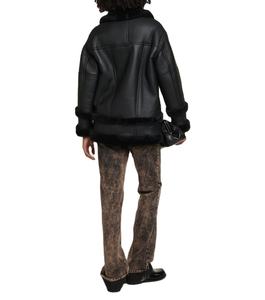 แจ็กเก็ตบอมเบอร์สำหรับผู้ชาย B-3ให้ความอบอุ่นหนังแกะแท้ผ้าแคนวาสกันน้ำกันลมสำหรับฤดูหนาว - Product Image 3