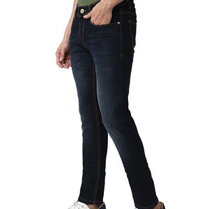 2025 Pantalones vaqueros para hombre con estampado de logotipo personalizado Venta caliente Ropa informal Tela vaquera Servicio OEM Precio al por mayor - Product Image 2