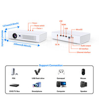 Proyector Inteligente Ultrafino Toumei V6, WIFI de Doble Banda, Proyector de Cine en Casa Integrado, Suministro de Fábrica, OEM, ODM, Venta al por Mayor B2B
