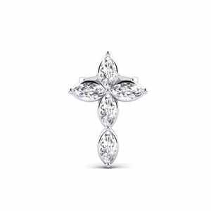 Classic 10K Yellow Gold Plated Lab Grown Stud <b>Earring</b> Women's Smart Minimal Style Trendy Wedding Anniversary Gift Party - Product Image 6