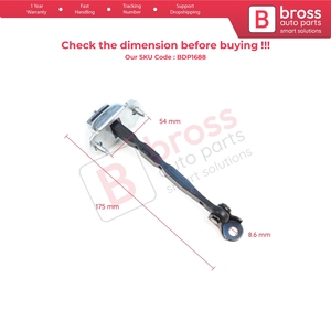 BDP1688 Conjunto de Freno y Limitador de Puerta Trasera para Forester MK5 SK 2019-2025 62124SJ000 - Product Image 5