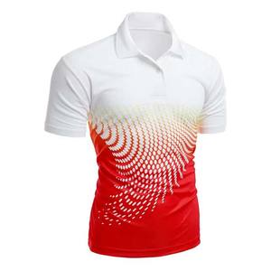 Polos de Golf para Hombre al por Mayor, Polos de Manga Corta de Algodón de Alta Calidad, Camisetas Uniformes con Sublimación Personalizada OEM - Product Image 2