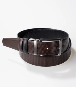 Cinturones reversibles de cuero genuino para hombre, cinturones perforados elegantes, cinturones vaqueros de doble cara para hombre, venta al por mayor, logotipo personalizado - Product Image 5