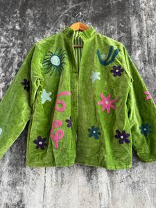 เสื้อแจ็คเก็ตกำมะหยี่ปักลายซูซานีแบบดั้งเดิม – เสื้อคลุมแฟชั่นโบฮีเมียนสไตล์ชาติพันธุ์สำหรับผู้หญิง งานแฮนด์เมดสุดหรู - Product Image 1