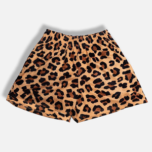 Pantalones cortos de malla de sublimación por encargo Pantalones cortos de playa con bolsillo de parche con estampado de leopardo por encargo - Product Image 5