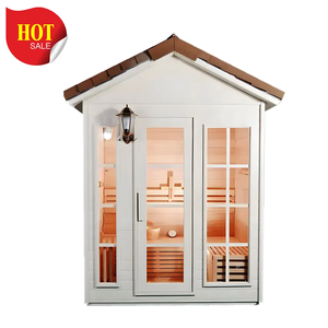 Ngoài trời thương mại hồng ngoại xa thân thiện với môi hemlock/Gỗ tuyết tùng đỏ cabin xông hơi - Product Image 2