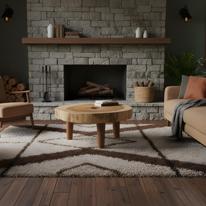 Table basse ronde moderne en bois de suar massif avec plateau épais et pieds cylindriques en bois, durable pour le salon - Product Image 4