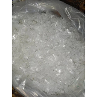 Flocons de bouteilles en PET de qualité supérieure lavés à chaud/ALU/déchets de plastique recyclés transparents à vendre