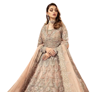 Logo personnalisé de haute qualité fantaisie broderie pakistanaise Boutique Style robe 2025 mariage et fête porter longue Maxi Style femmes robes - Product Image 4