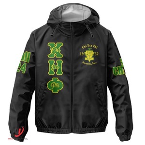Vente en gros sur mesure Chi Eta Phi chaud et confortable en hiver, veste à capuche épaisse et résistante au froid - Product Image 4