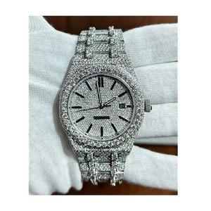 Joyería de lujo Estilo diferente Ajuste de manos opcional VVS Moissanite Diamantes Reloj VVS Moissanite Diamante reloj de estilo antiguo - Product Image 3