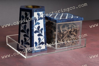 Juego de quemador de incienso islámico personalizado listo para enviar fragancia de madera Natural con perla Benzoin perfumado artículos para el hogar portavelas