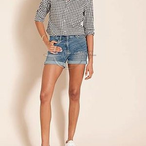 Pantalones cortos vaqueros para mujer, la mejor oferta, hechos en Pakistán, diseña tu propio logotipo, pantalones cortos vaqueros para mujer, pantalones cortos vaqueros de diseñador para mujer - Product Image 5
