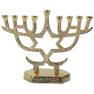 Customizable <b>Gold</b> Finish Menorah Candle Stand for Home Decor for Christmas and Easter for Home and Holiday Decoration - Product Image 2