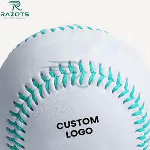 Balle de baseball professionnelle Razorts personnalisée de 9 pouces, accessoires d'entraînement en cuir professionnel - Product Image 5