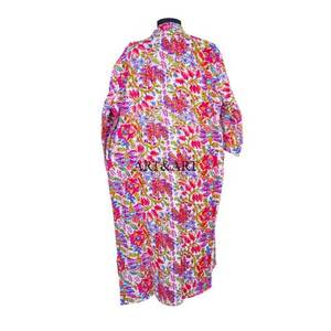 Kimono Vintage de Algodón Térmico Kantha para Mujer, Cuello en V, con Cordón Ajustable, Largo, Diseño de Patchwork, Túnica de Playa, Ropa de Dormir - Product Image 6