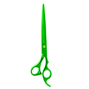 Tijeras rectas para el cuidado de mascotas de Color verde, Tijera para mascotas, Tijera para el cuidado del cabello con reposapiés fijo - Product Image 6